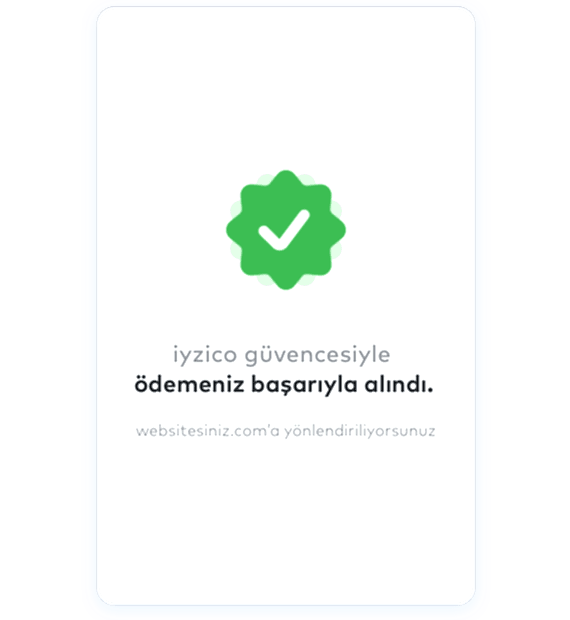 iyzico ile tek tıkla ödeme alın