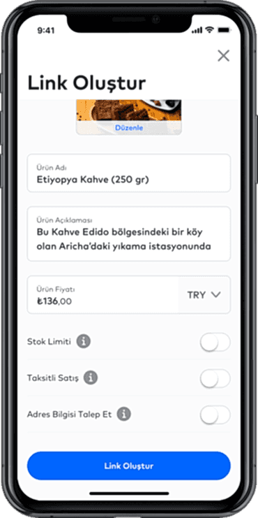 iyzico işim için uygulaması