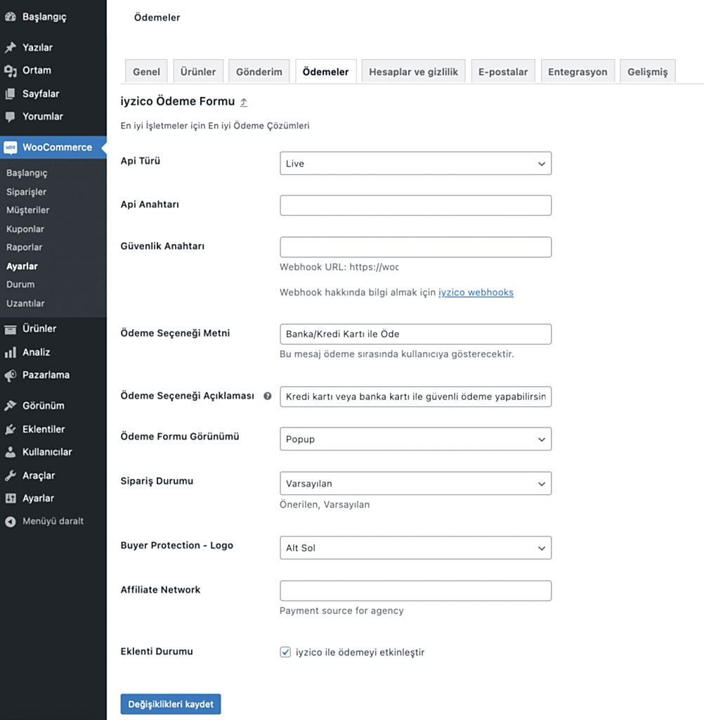 Woocommerce Nedir? Wordpress Woocommerce Kurulumu-iyzico Woocommerce Ödeme Yöntemi